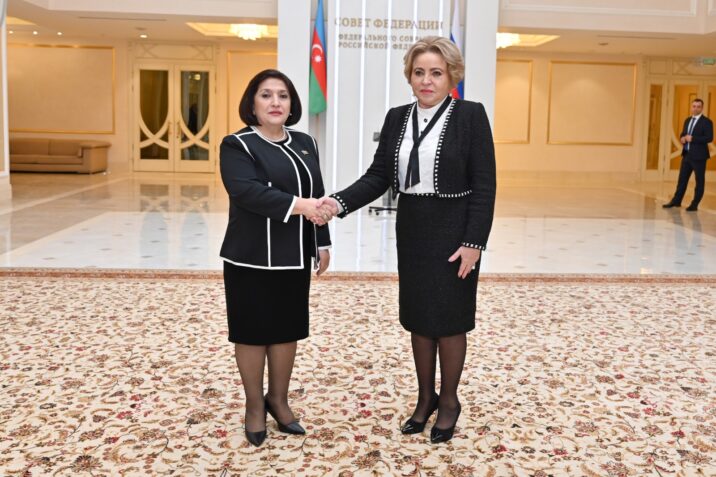 Spiker Matviyenko ilə görüşdə bu məsələlərdən danışdı
