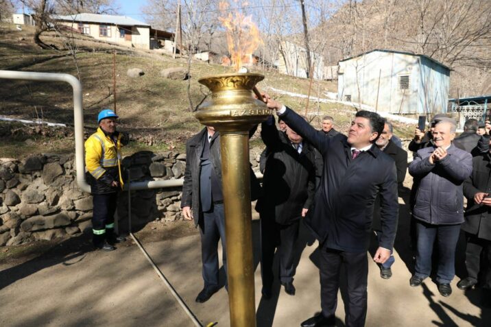 Yardımlı rayonunun Perimbel kəndinin qazlaşdırılması yekunlaşdı