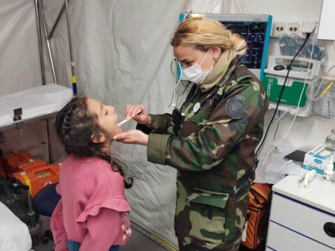 FHN-in Türkiyədə fəaliyyət göstərən mobil səhra hospitallarında 1364 nəfərə tibbi xidmət göstərilib