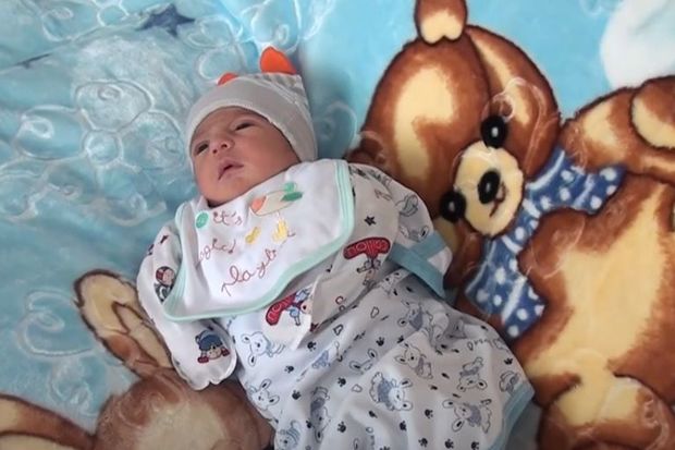 Ağalı kəndinin 30 il sonra ilk körpəsi