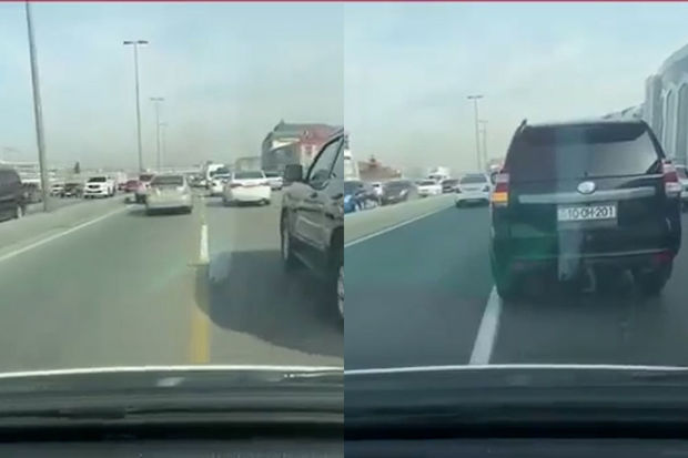 Operativ nəqliyyat vasitəsinə yol verməyən sürücü cərimələndi