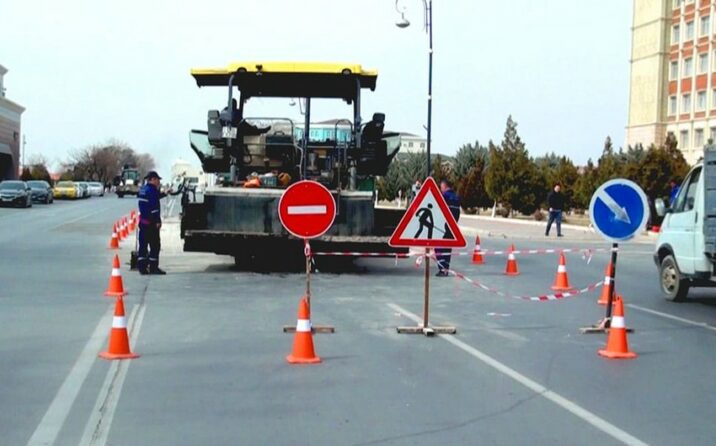 Naxçıvan şəhərinin küçə və yollarında təmir-bərpa işləri aparılır