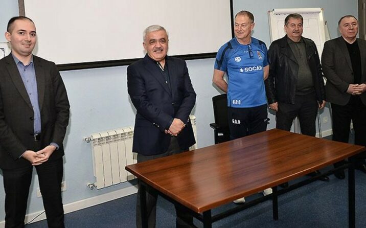 AFFA-nın prezidenti Azərbaycan millisinin futbolçuları ilə görüşüb
