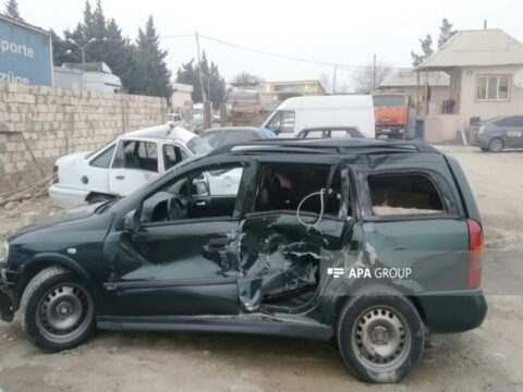 Tovuzda iki maşın toqquşub, xəsarət alan var
