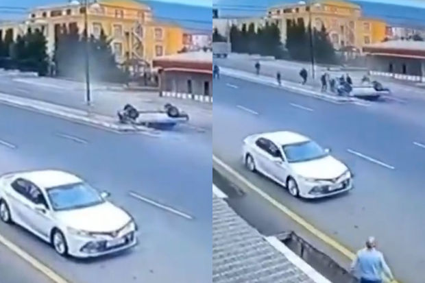 Şəkidə “Mercedes” sürücüsünün səhvi ağır qəzaya səbəb oldu