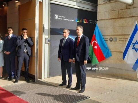 Azərbaycan və İsrail XİN rəhbərlərinin Qüdsdə görüşü başlayıb
