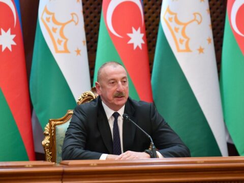 Prezident İlham Əliyevin şərəfinə rəsmi ziyafət verilib