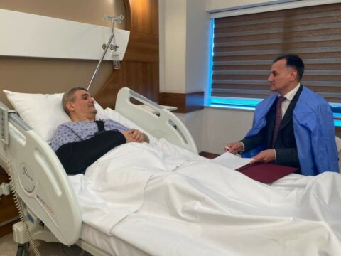 Fazil Mustafanın xəstəxanadan ilk FOTOSU