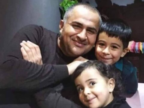 Şəhid hərbçimizin övladları ilə FOTOSU