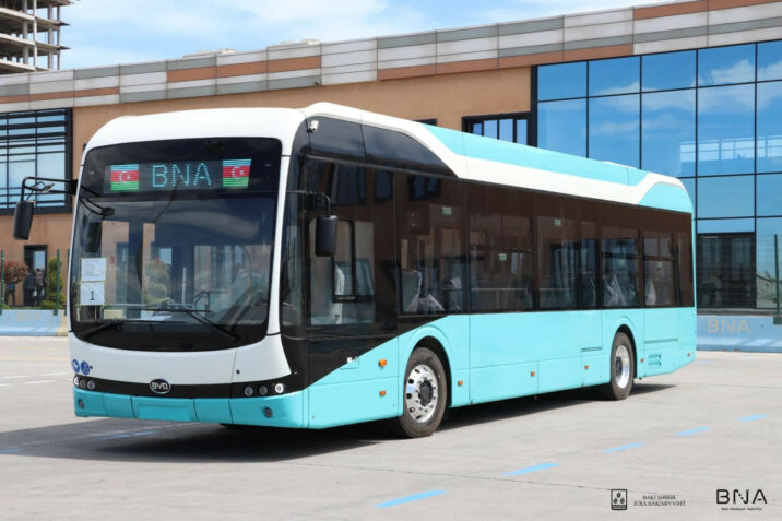 Bakıya elektriklə işləyən avtobuslar gətirildi