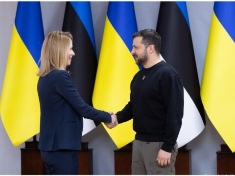 Estoniya Baş naziri Zelenski ilə görüşdü 