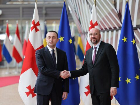 Qaribaşvili Şarl Mişellə görüşdü