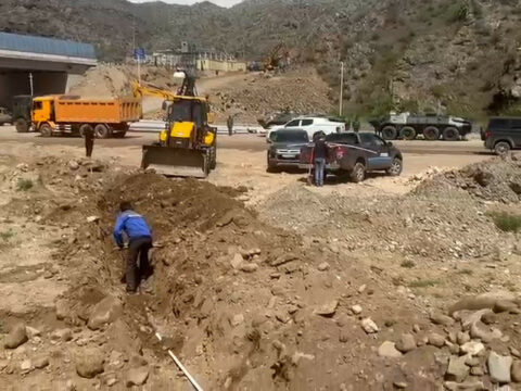 Sərhəd-buraxılış məntəqəsinə içməli su çəkildi