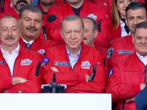 İlham Əliyev TEKNOFEST-ə “Togg”la getdi