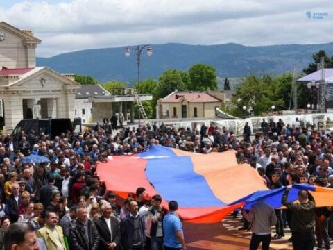 Petrosyan haykları Xankəndində Rusiya əleyhinə mitinqə toplaşmağa çağırdı…