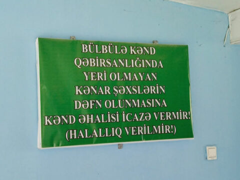 Bülbülə qəbiristanlığında yer yoxdur, ölüləri üst-üstə dəfn edirlər