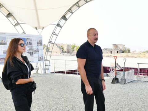 Prezident və birinci xanım Ağdama getdi