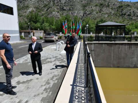 Prezident Zəngilandakı Su Elektrik Stansiyasında tikintisi ilə tanış olub