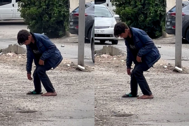 Bakıda narkotik qəbul etdiyi deyilən yeniyetmənin görüntüləri yayıldı