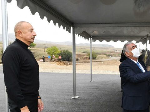 İlham Əliyev Füzuli-Hadrut yolunun AÇILIŞINDA