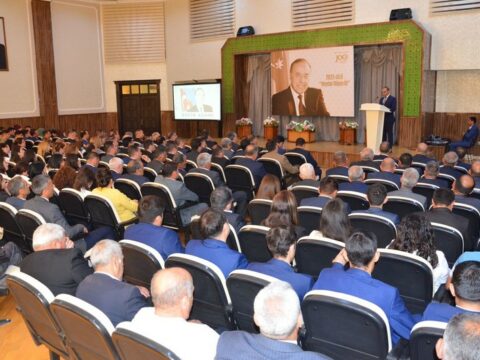 Kürdəmirdə Heydər Əliyevin 100 illik yubileyi qeyd edilib