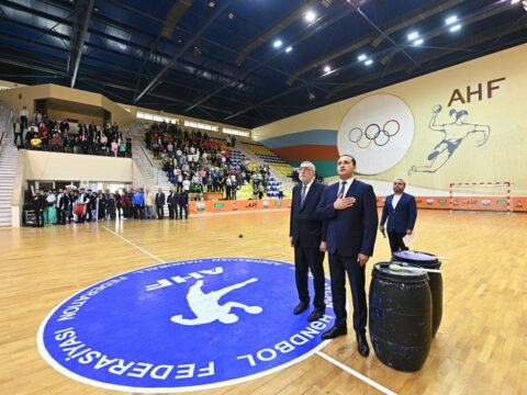 Heydər Əliyevin 100 illiyinə həsr olunmuş həndbol üzrə Azərbaycan Kubokunun açılış mərasimi keçirilib