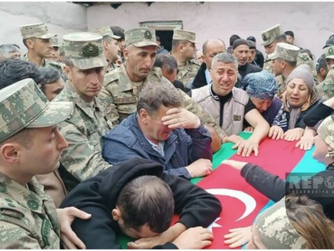 Şəhid Orxan Novruzəlizadə ilə vida mərasimi başa çatıb