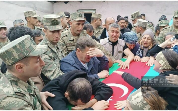 Şəhid Orxan Novruzəlizadə ilə vida mərasimi başa çatıb