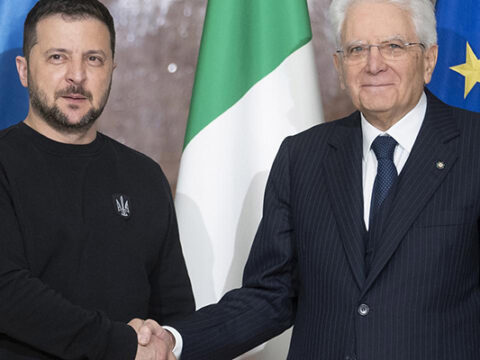 Zelenski italiyalı həmkarı ilə görüşdü 