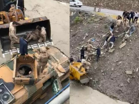 Türkiyədə içində hərbçilərin olduğu maşın körpüdən aşıb
