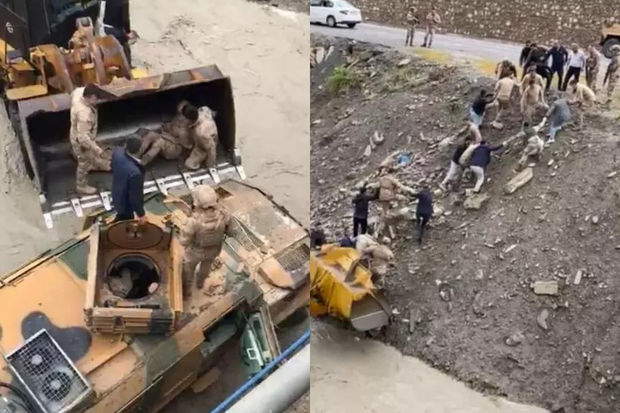 Türkiyədə içində hərbçilərin olduğu maşın körpüdən aşıb