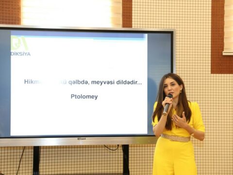 Natiqlik sənəti üzrə mütəxəssis Cəlalə Nəzəroğlu BDU-da seminar keçib