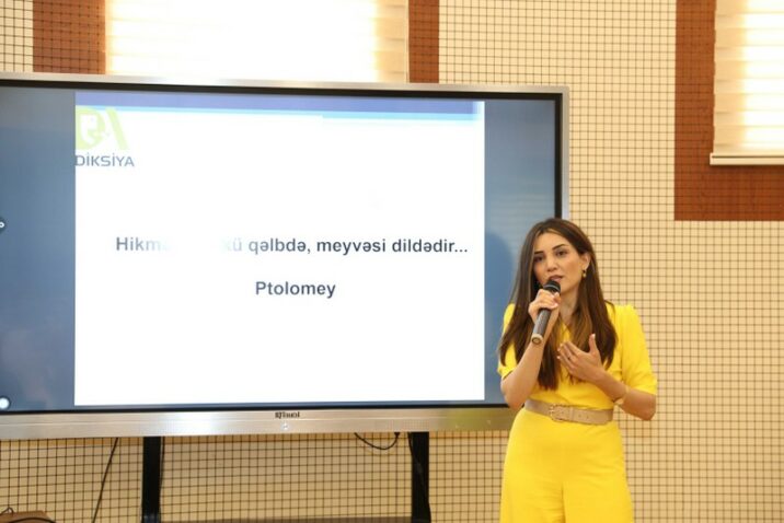 Natiqlik sənəti üzrə mütəxəssis Cəlalə Nəzəroğlu BDU-da seminar keçib