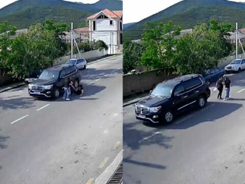 Azərbaycanda “Land Cruiser”i geriyə hərəkət etdirən sürücü piyadanı vurdu