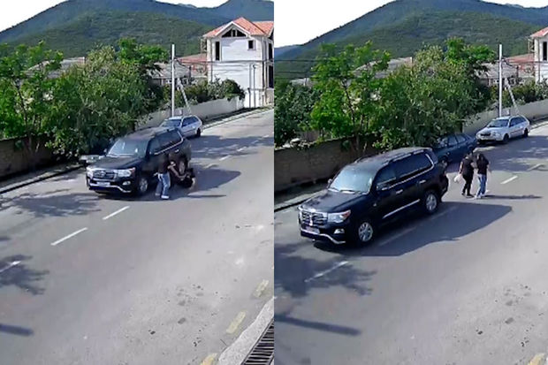 Azərbaycanda “Land Cruiser”i geriyə hərəkət etdirən sürücü piyadanı vurdu