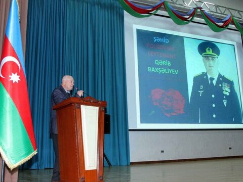 Heydər Əliyev adına Hərbi İnstitutda şəhid zabitin xatirəsi anılıb