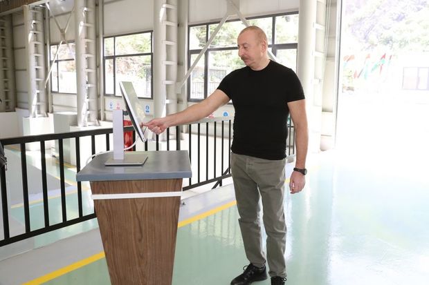 Kəlbəcərdə “Qamışlı” Kiçik Su Elektrik Stansiyası istifadəyə verildi – FOTO