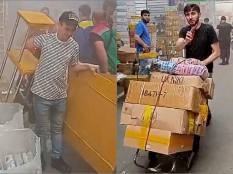 Moskvada azərbaycanlı iş adamlarına məxsus bazarda yanğın baş verib