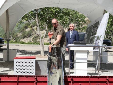 Laçında ilk çoxmənzilli yaşayış məhəlləsinin təməli qoyuldu