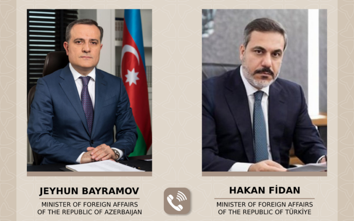 Ceyhun Bayramov ilə Hakan Fidan arasında telefon danışığı olub
