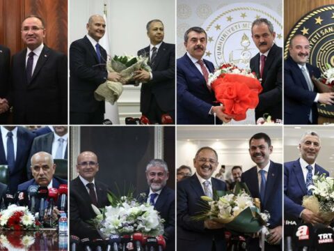 Türkiyə hökumətində təhvil-təslim mərasimi – FOTOLAR
