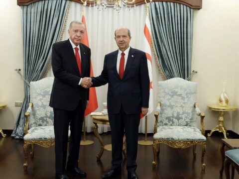 Ərdoğan Şimali Kipr Prezidenti ilə görüşüb