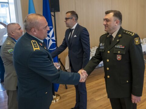 NATO-nun mənzil-qərargahında Silahlı Qüvvələr Günü qeyd edildi