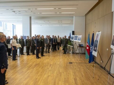 NATO-nun mənzil-qərargahında Azərbaycanın Silahlı Qüvvələr Günü qeyd edilib