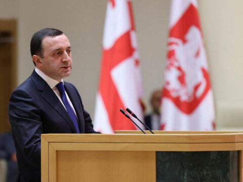 Gürcüstan müxalifəti Baş naziri etiraz aksiyası ilə QARŞILADI