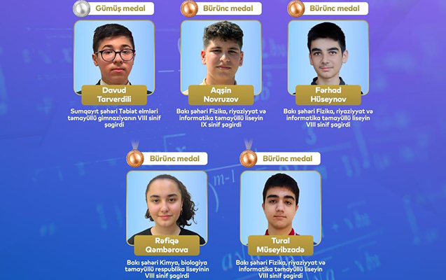 Balkan Olimpiadasında uğur qazanan məktəblilər