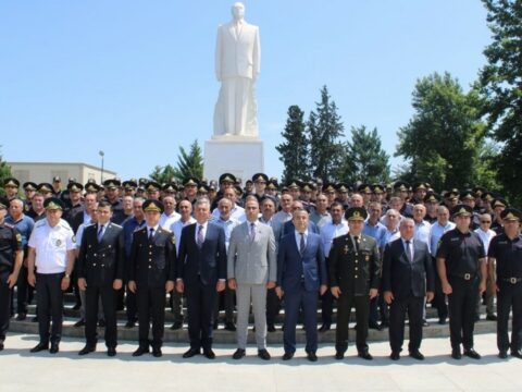 Biləsuvarda polis işçilərinin peşə bayramı günü qeyd olunub
