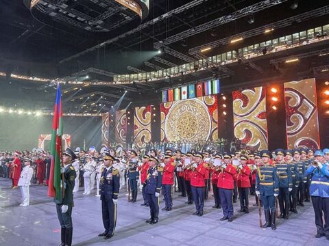 Astanada keçirilən hərbi-musiqi festivalı başa çatıb