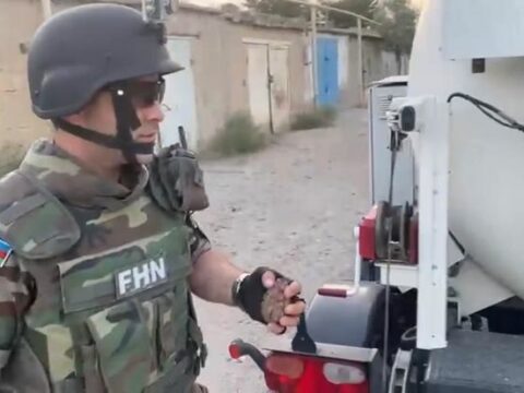 Sumqayıtda əl qumbarası tapıldı – FOTO/VİDEO