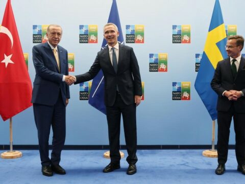 Türkiyə Prezidenti, İsveçin baş naziri və NATO-nun baş katibi Vilnüsdə görüşüblər